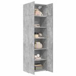 vidaXL Armoire de rangement gris béton 70x42 5x225cm bois d'ingénierie