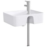 vidaXL Lavabo de salle de bains Chrome 48 5 x 37 5 x 13 cm métal
