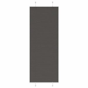vidaXL Store plissé noir 70x200 cm largeur du tissu 69 4 cm polyester