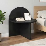 vidaXL Table de chevet Chêne noir 40 x 35 5 x 45 5 cm