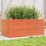 vidaXL Jardinière cire marron 110x60x45 5 cm bois de pin massif