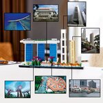 Lego 21057 architecture singapour  loisirs créatifs pour adultes  collection skyline  décoration pour la maison