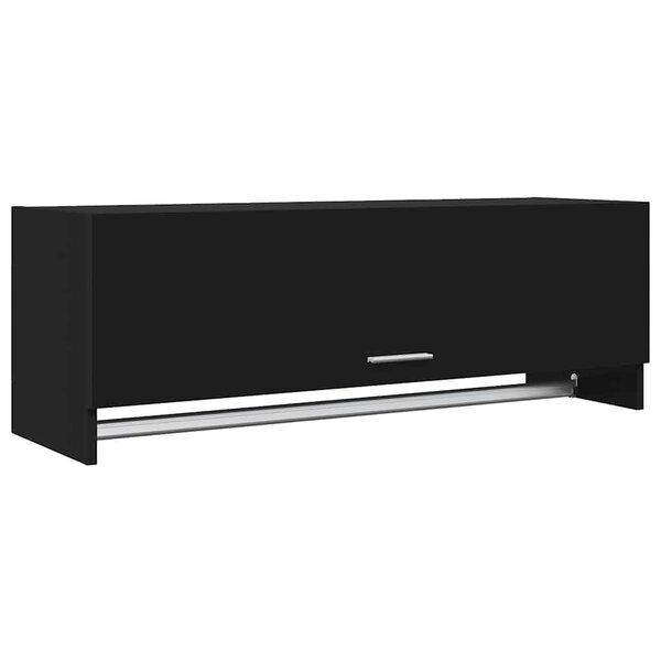 vidaXL Garde-robe noir 100x32 5x35 cm bois d'ingénierie