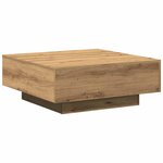 vidaXL Table basse chêne artisanal 80 x 80 x 31 cm Bois d'ingénierie