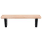 vidaXL Étagère de vasque murale acier et bois de chêne massif