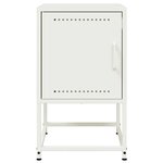 vidaXL Table de chevet blanc 36x39x60 5 cm acier