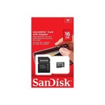 Carte mémoire Micro SD Sandisk 16Go