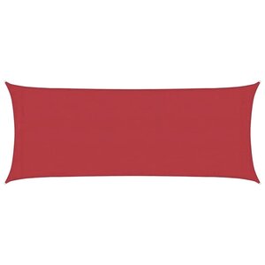 vidaXL Voile d'ombrage 160 g/m² Rouge 2x5 m PEHD