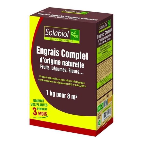SOLABIOL SOCONAT1 Engrais Complet - 1 Kg