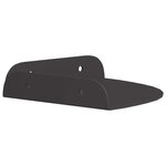 vidaXL Étagère flottante avec étagère 2 Pièces Noir 15 x 15 x 2 cm