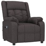 vidaXL Fauteuil Marron foncé Tissu