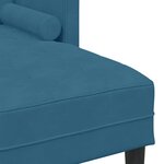 vidaXL Ensemble de Canapés avec coussin Bleu Polyester
