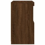 vidaXL Buffet avec lumières LED chêne marron 41x37x67 cm