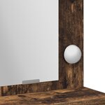 Coiffeuse vidaXL avec lumières LED en chêne fumé 50x41x135 cm