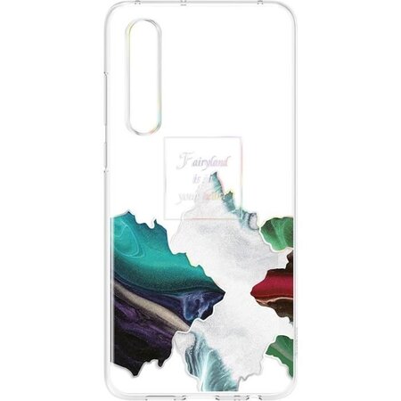 Huawei coque rigide transparente glacial fairyland pour huawei p30