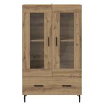 vidaXL Haut Armoire avec tiroir Chêne artisanal 69 5 x 31 x 115 cm