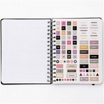 Agenda spécial bullet journal à spirales 96 feuilles - 16 5 x 21 5 cm