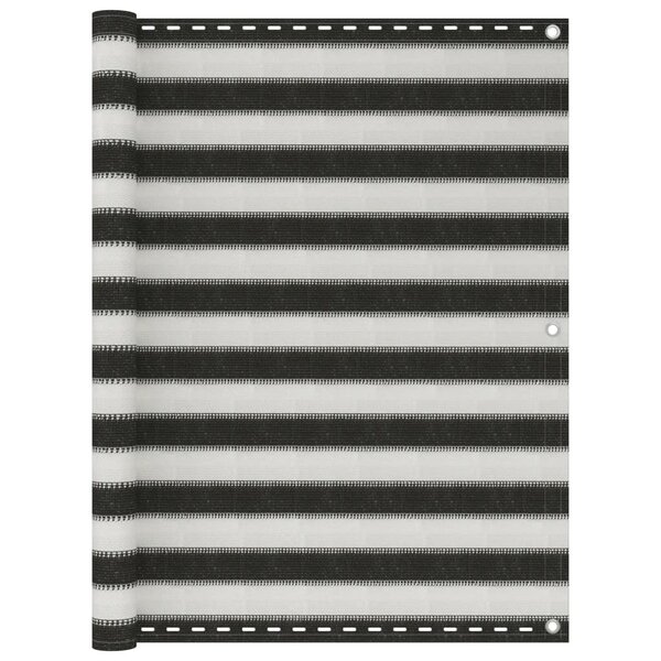 vidaXL Écran de balcon PEHD 120x300 cm Anthracite et blanc