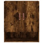 vidaXL Armoire murale chêne fumé 60x31x70 cm bois d'ingénierie