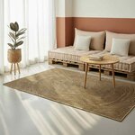 vidaXL Tapis Naturel et Noir 240 x 340 cm Jute
