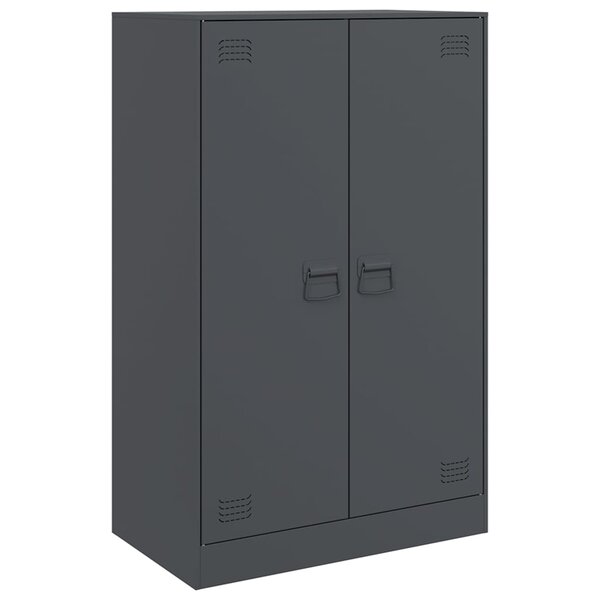 vidaXL Buffet anthracite 67x39x107 cm acier