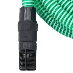 vidaXL Tuyau d'aspiration avec raccords en PVC vert 1" 4 m PVC