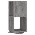 vidaXL Armoire rotative Gris béton 34 5x34 5x75 5 cm bois d'ingénierie