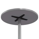 vidaXL Table de bar d’extérieur réglable en hauteur aluminium