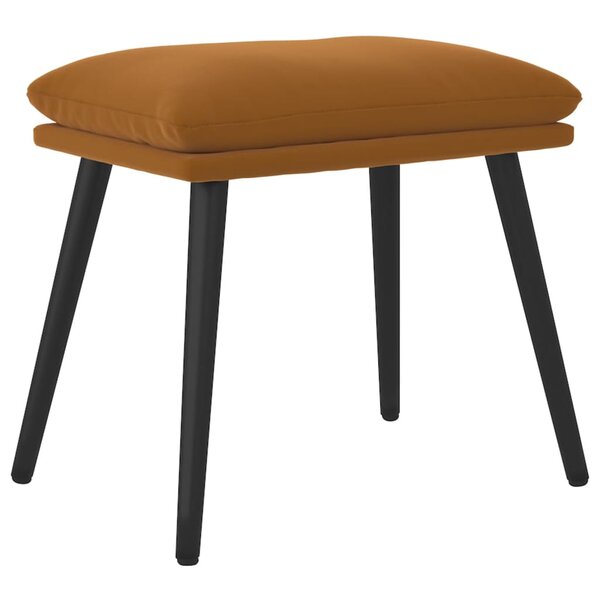 vidaXL Repose-pied Marron 45x29 5x35 cm Velours