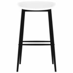 vidaXL Chaises de bar lot de 2 blanc