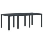 vidaXL Ensemble de salle à manger pour jardin 9 Pièces Anthracite