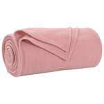 vidaXL Jeté Rose 240 x 220 cm Toison