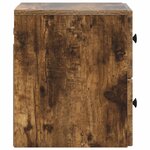 vidaXL Cabinet de chevet mural 2 Pièces Chêne fumé 33 x 34 5 x 40 cm