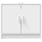 vidaXL Armoire de lavabo blanc 63x29x55 cm bois d'ingénierie