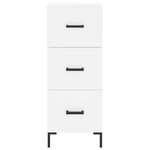 vidaXL Buffet blanc 34 5x34x90 cm bois d'ingénierie