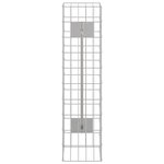 vidaXL Robinet Gabion Argenté 25 x 25 x 100 cm Acier inoxydable