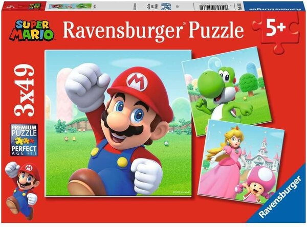 Puzzle 3x49 pieces Super Mario