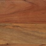 vidaXL Table à manger Bois d'acacia massif et acier 120x60x76 cm