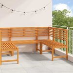 vidaXL Ensemble de banc de jardin 5 Pièces Marron Bois d'acacia massif