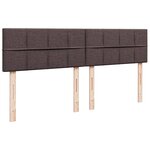 vidaXL Sommier à lattes de lit avec matelas Marron foncé 180x200 cm