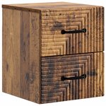 vidaXL Cabinet de chevet mural Bois ancien 34 5 x 33 x 40 cm