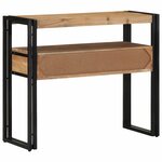 vidaXL Table console Marron 90 x 33 x 75 cm Bois d'acacia massif