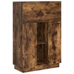 vidaXL Bureau Chêne fumé 71 5 x 31 5 x 106 5 cm Bois d'ingénierie