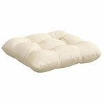 vidaXL Coussins de siège 4 Pièces Crème 45 x 45 cm