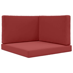 vidaXL Coussin de canapé d'extérieur Polyester Bordeaux 80 x 80 cm
