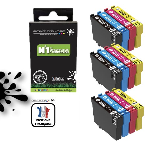604XL - Ananas - 3 X Pack de 4 Cartouches D'encre