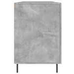 vidaXL Bureau gris béton 140x50x75 cm bois d'ingénierie