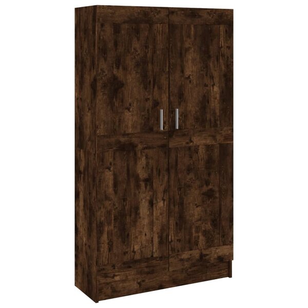 vidaXL Bibliothèque Chêne fumé 82 5x30 5x150 cm Bois d'ingénierie