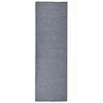 vidaXL Tapis à tissage plat d'extérieur 80x250 cm Bleu