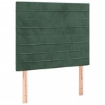 vidaXL Sommier à lattes de lit avec matelas Vert foncé 90x190 cm